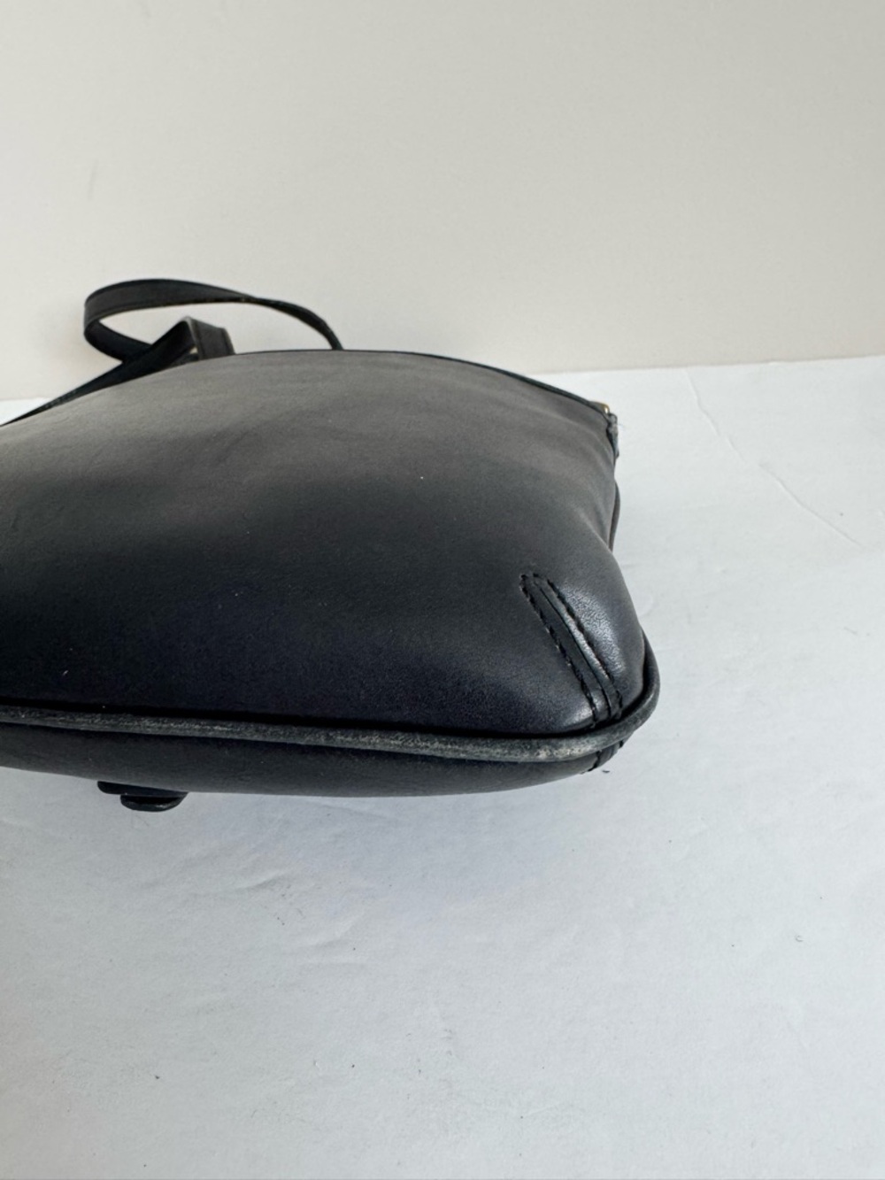 COACH 9592 Vintage Leather Legacy Slim Flap Crossbody Bag Black - Picture 14 of 16